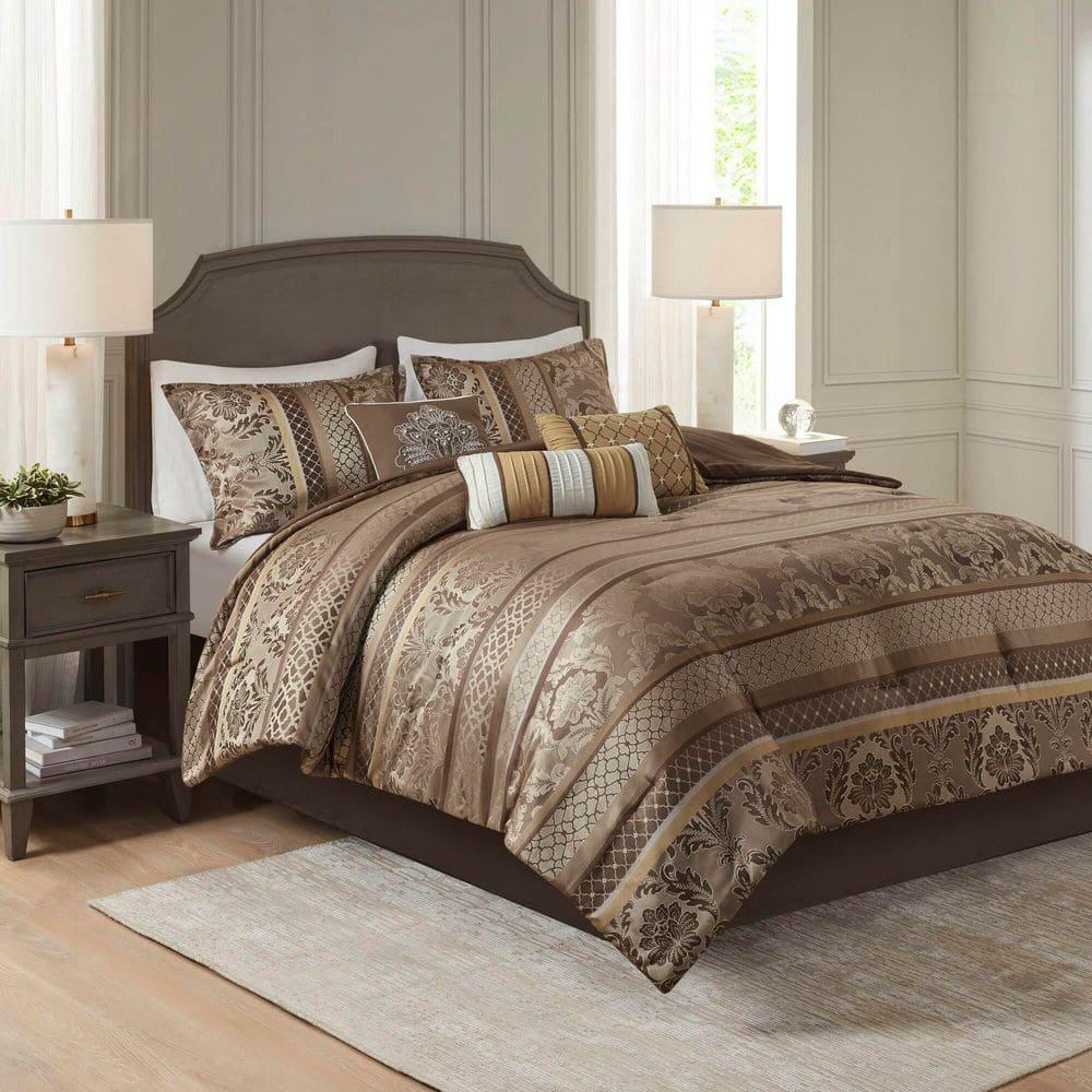 Madison Park Bellagio 7 Piece Jacquard Comforter Set
