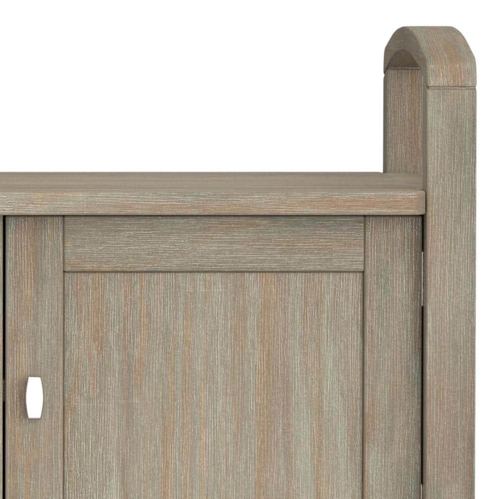 Warm Upholstered Storage Bench