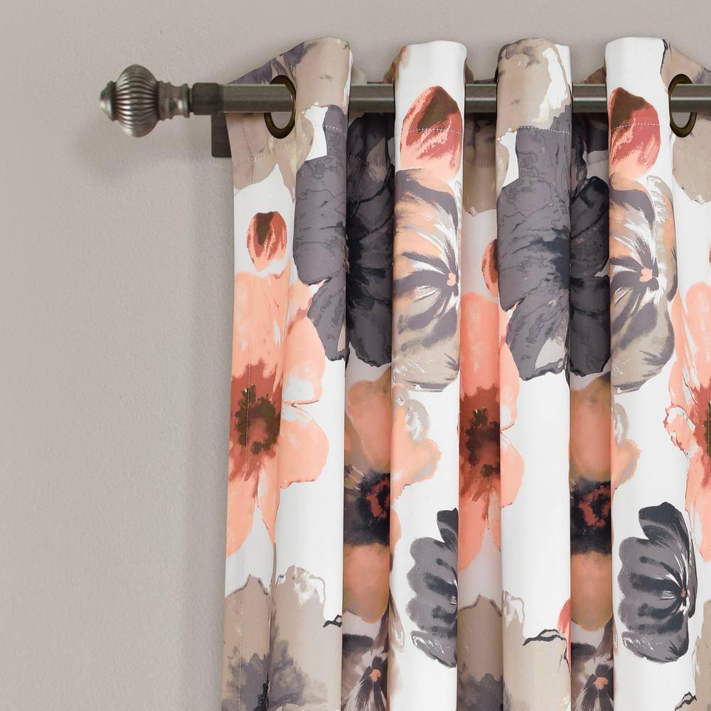 Lush Decor Sikora Polyester Room Darkening Curtain Pair (Set of 2)