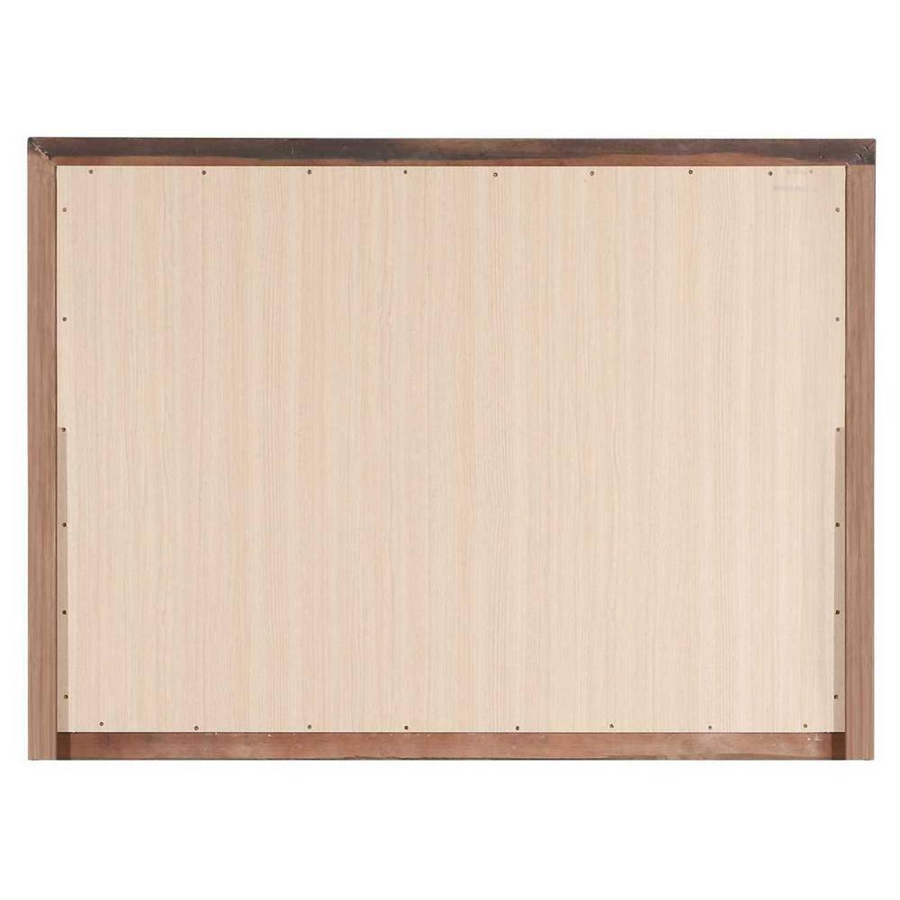 Passion Furniture LaVita 45 in. x 33 in. Modern Rectangle Framed Cappuccino Dresser Mirror