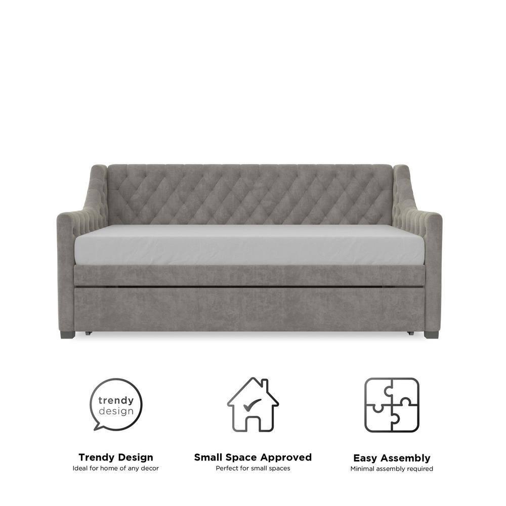 Monarch Hill Ambrosia Upholstered Daybed with Trundle