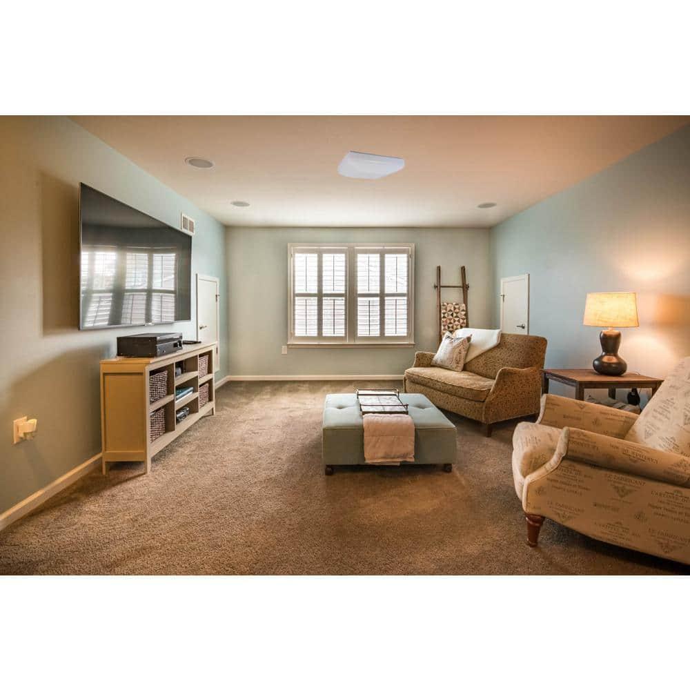 Sleek Edge 14" White LED Energy Star Ceiling Light