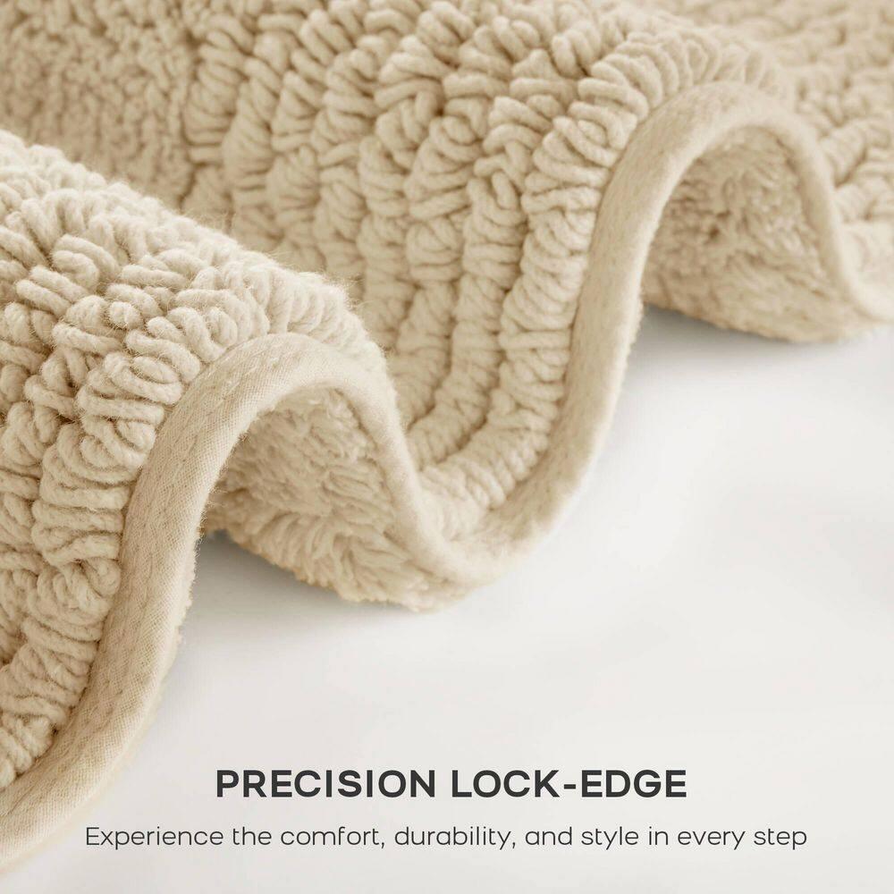 Madison Park Signature Splendor 100% Cotton Tufted 3000 GSM Reversible Bath Rug