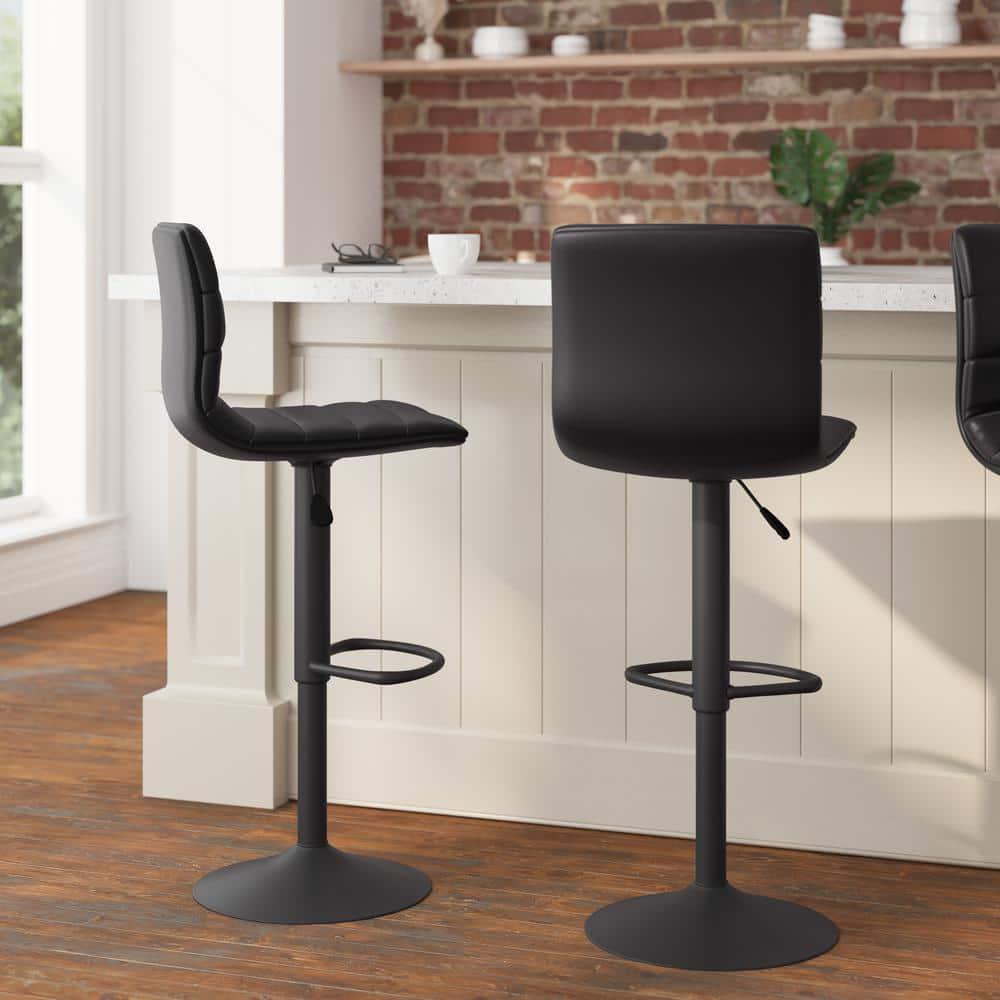 Taylor & Logan Rochester Swivel Upholstered Adjustable Height Counter Stool with Metal Frame