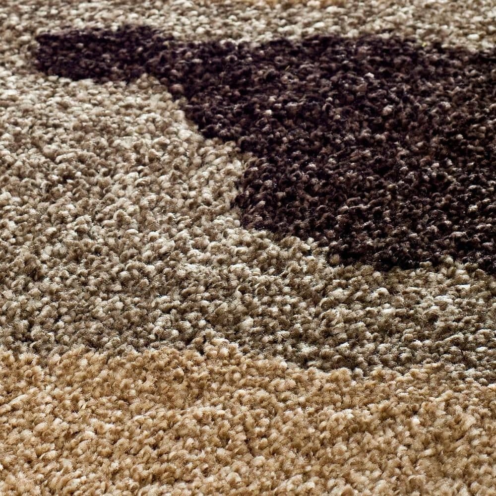 Florida Shag SG453 Power Loomed Area Rug - Beige/Multi - 8'6"x12' - Safavieh.