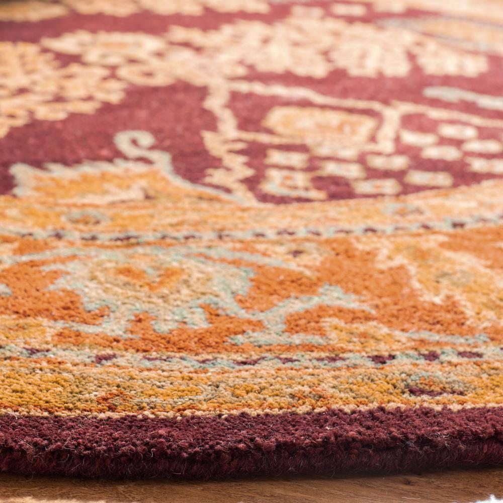SAFAVIEH Bergama BRG190C Handmade Red / Rust Rug