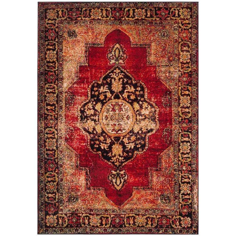 Vintage Hamadan VTH219 Power Loomed Indoor Area Rug - Red/Multi - 4'x6' - Safavieh.