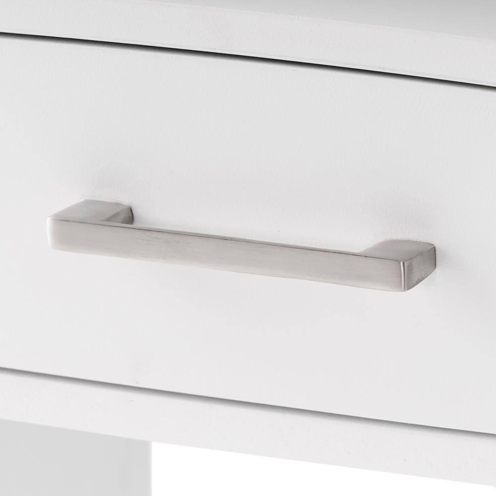 Noble House Elina Mango Wood Secretary Desk with Storage, White
