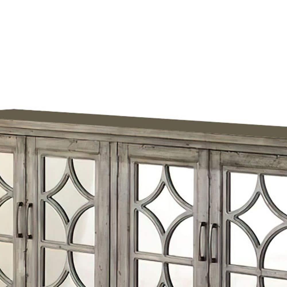 60" Velika Accent Table Weathered Gray - Acme Furniture