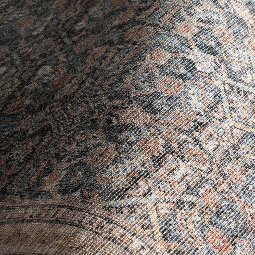 Nuloom Hillstone Collection Elfrieda Traditional Vintage Medallion Area Rug, 7' 10" x 10', Light Beige