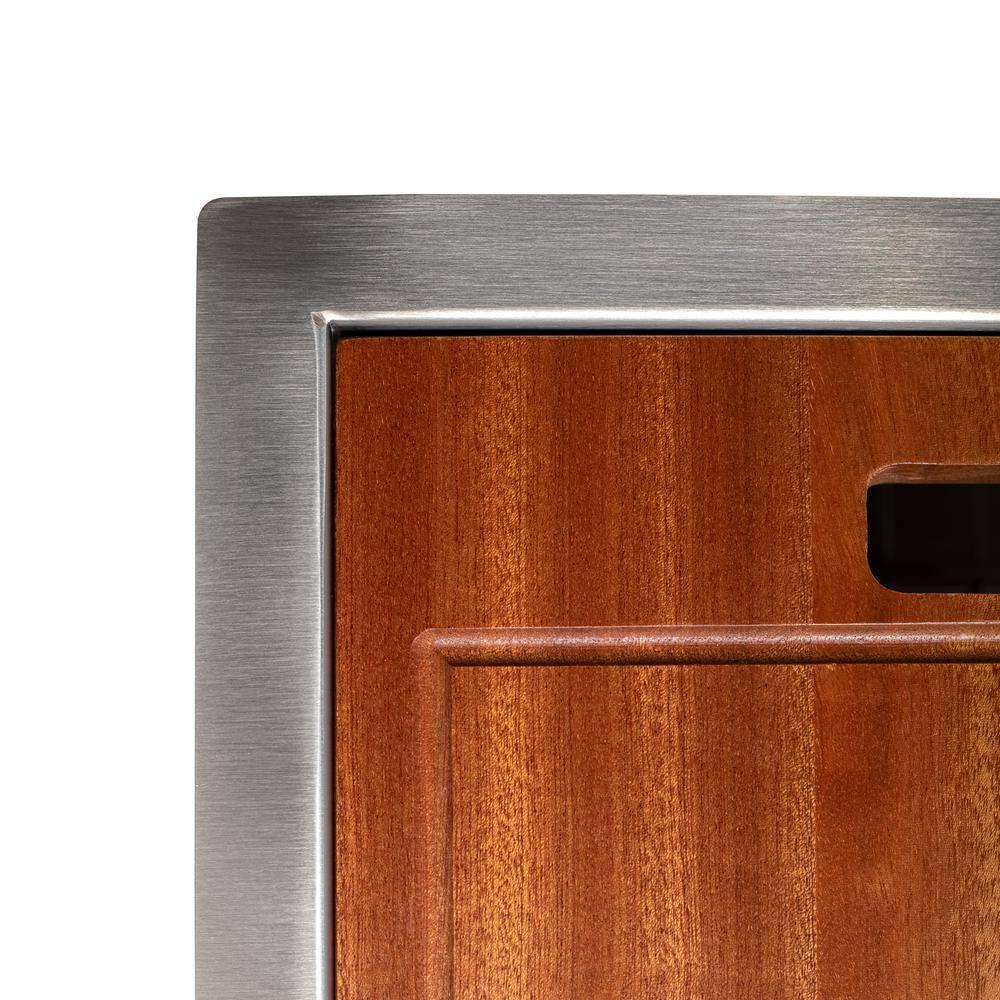 ZLINE 30 in. Garmisch Undermount Single Bowl Stainless Steel Kitchen Sink W/ Bottom Grid & Accessories (SLS-30)