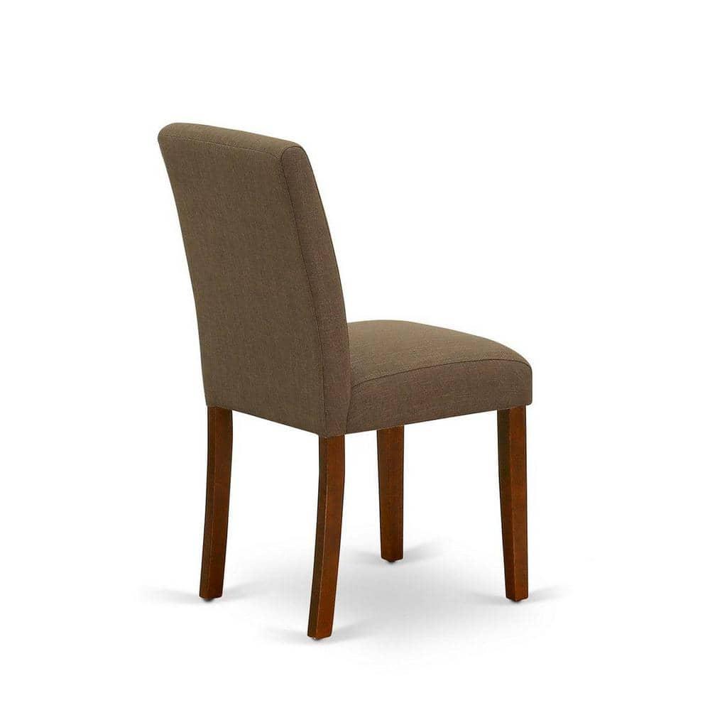 East West Furniture Dublin 3-piece Wood Dining Set in Mahogany/Coffee