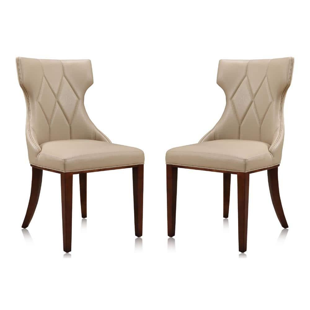 Rosdorf Park Reine Upholstered Wing Back Side chair (Set of 2)