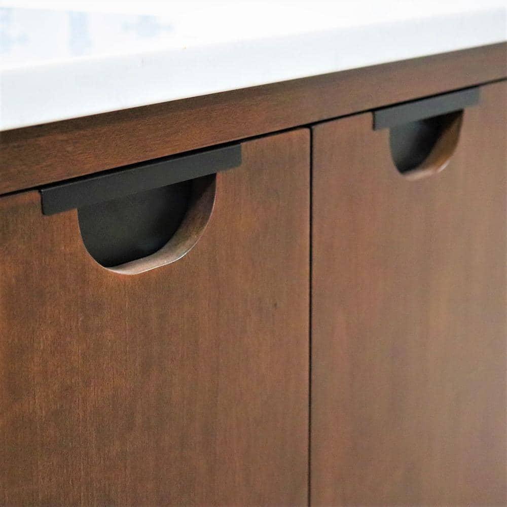 Bellaterra Home 4922-MT1-AQ 49 in. Single Sink Vanity in Dark Cherry with Engine