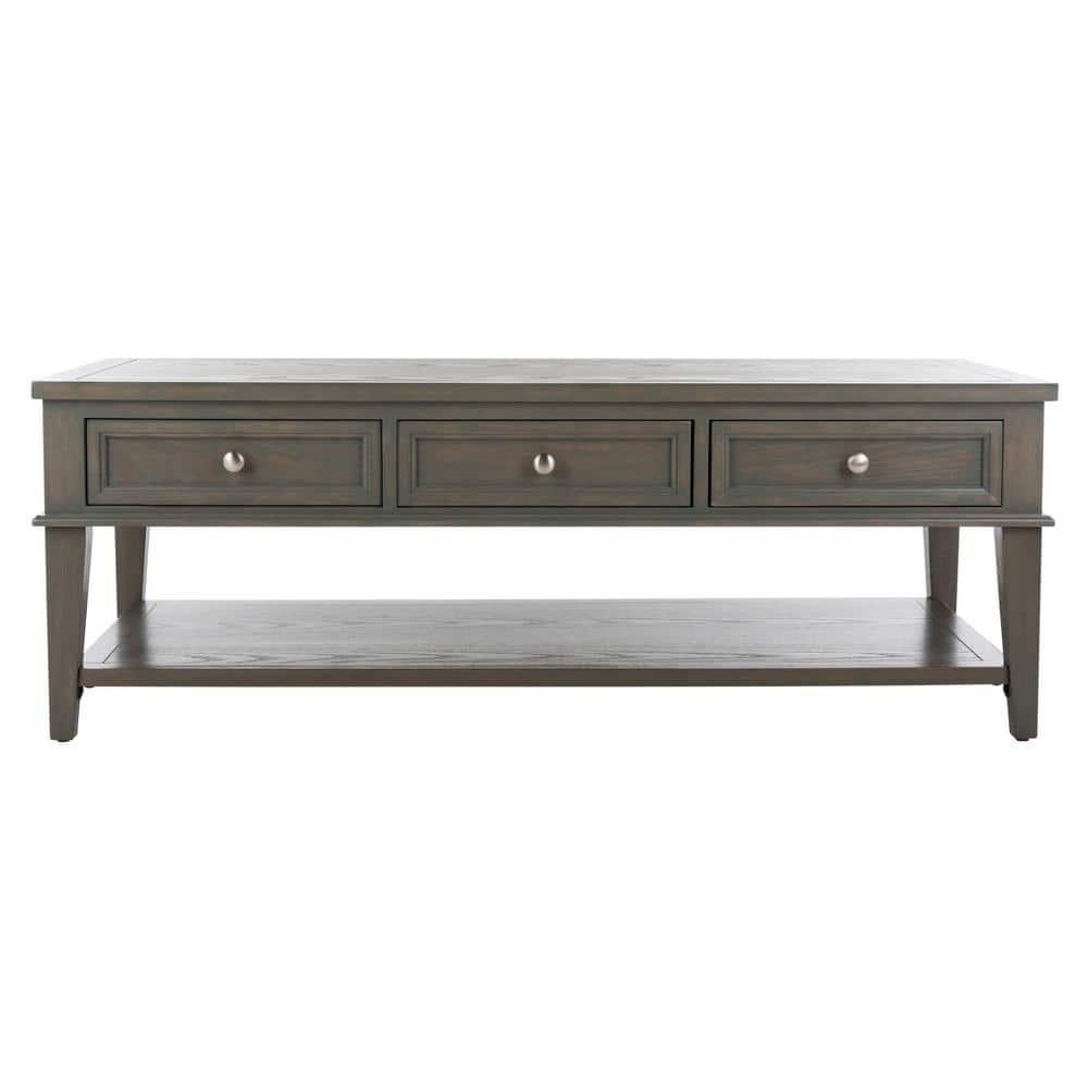 Manelin Coffee Table - Ash Grey - Safavieh