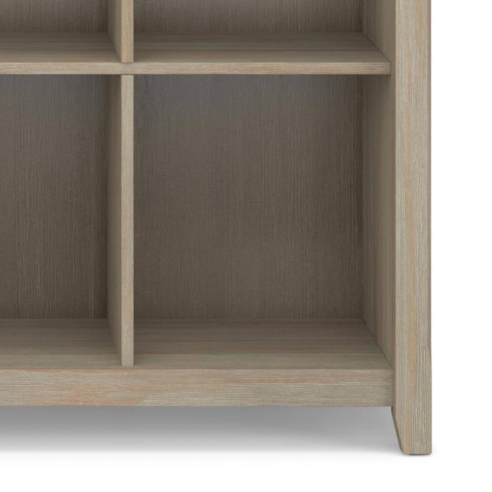 Simpli Home Acadian 57"W Solid Wood Storage Console Table