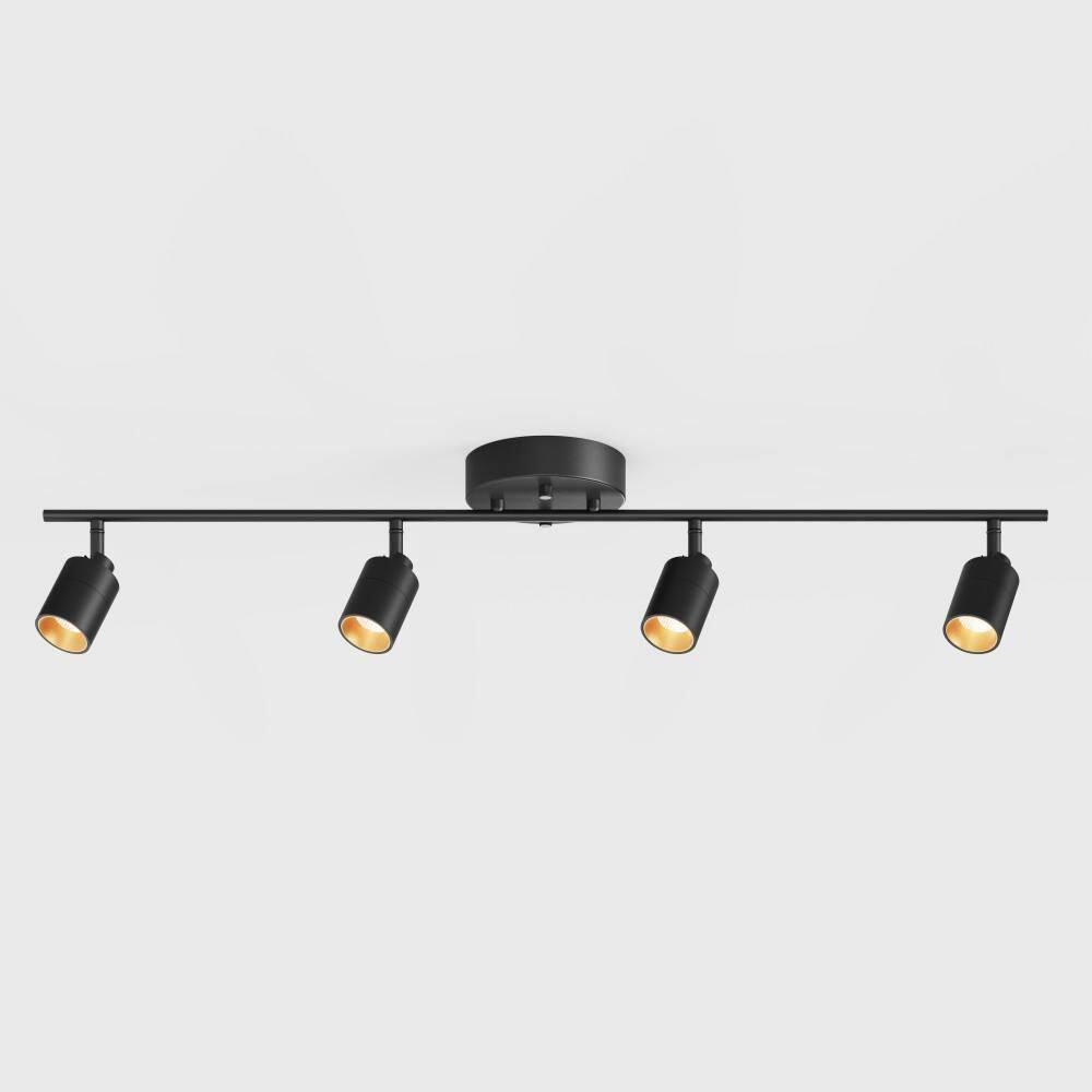 Vidalite Shura 4-Light Integrated LED Track Light w/ Rotatable Heads, 3 ft. Track Lighting Kit, 3000k, 2240 Lumen