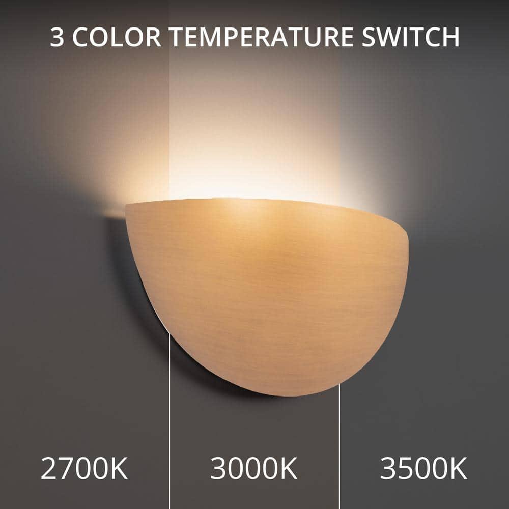 Collette 10'' Aged Brass Dimmable LED Wall Sconce