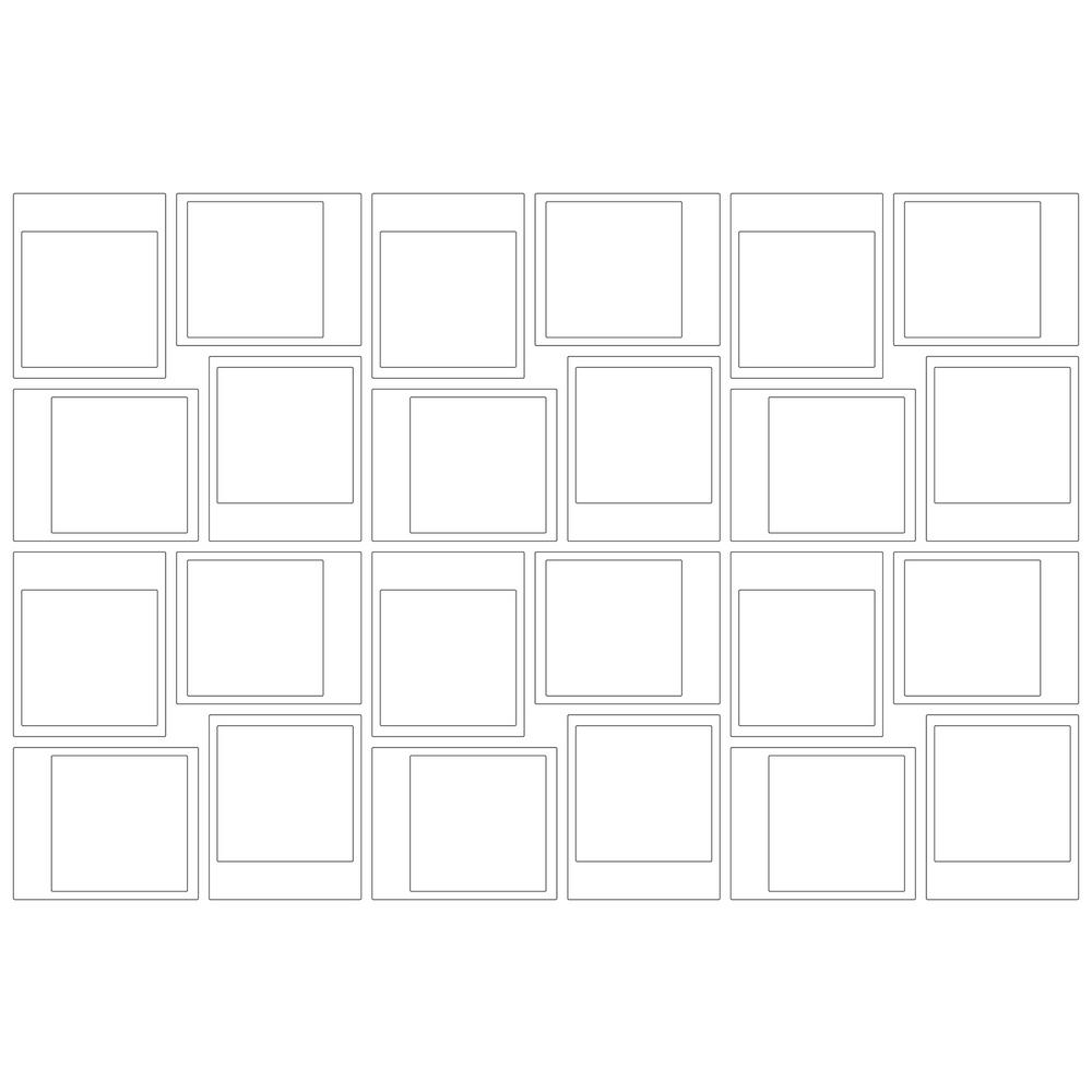 Silhouettes Non-Wall Damaging Whiteboard Decal