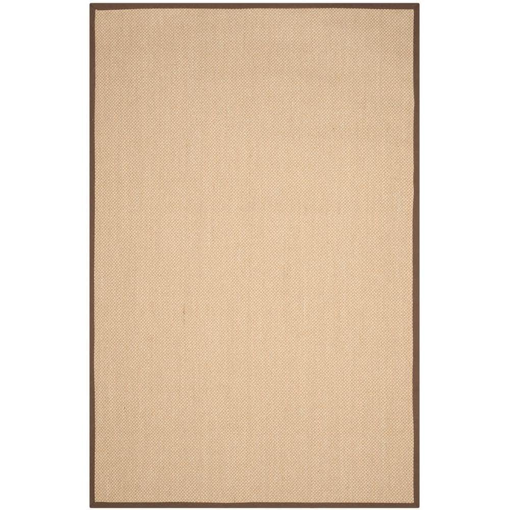 Natural Fiber NF141 Power Loomed Indoor Area Rug - Maize/Brown - 6'x9' - Safavieh.