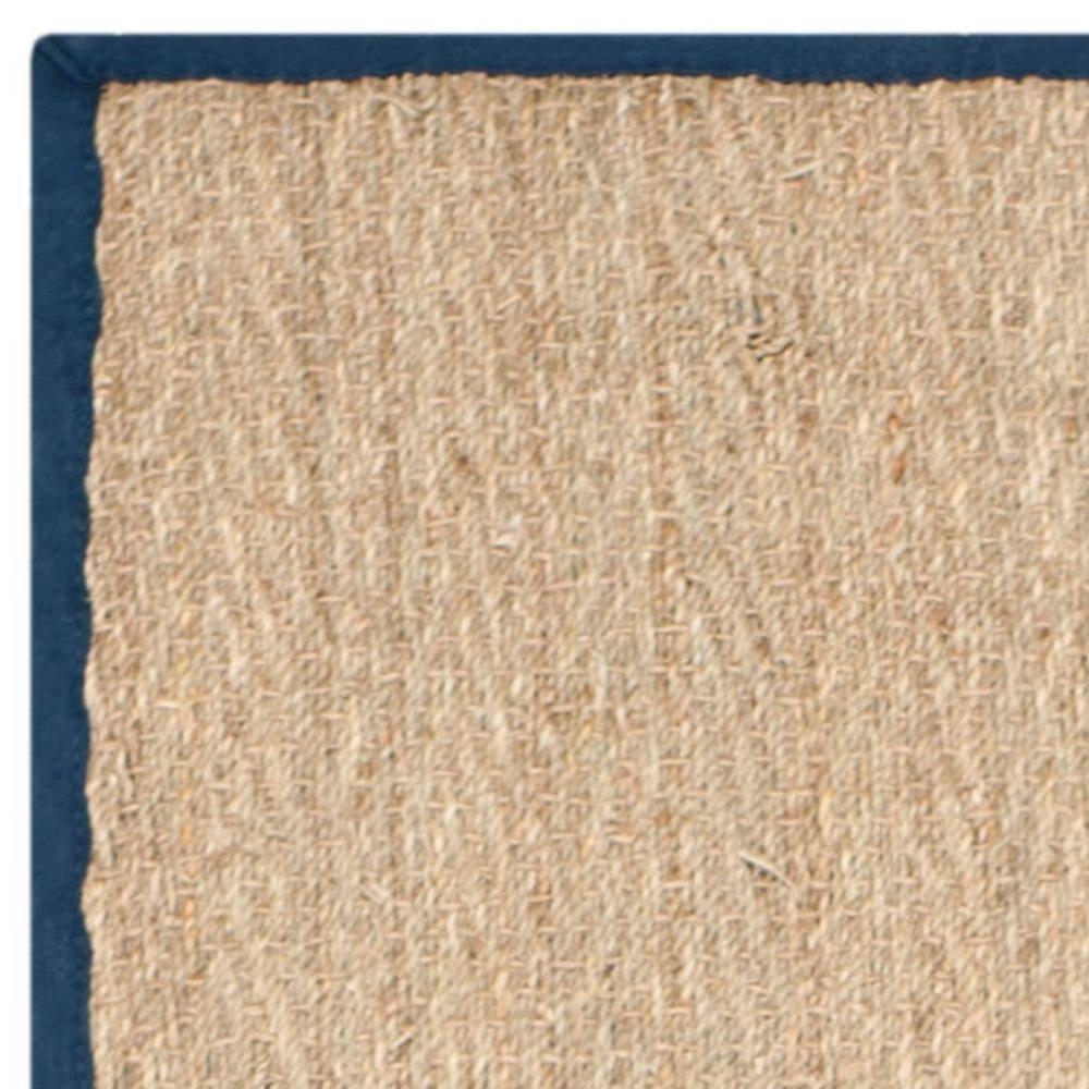 Natural Fiber NF115 Power Loomed Indoor Runner Rug - Natural/Blue - 2'6"x12' - Safavieh.