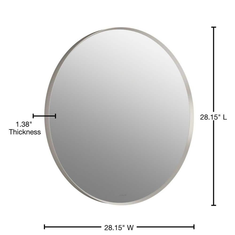 Essential Round Wall Mirror, Bathroom/Vanity Mirror with Frame