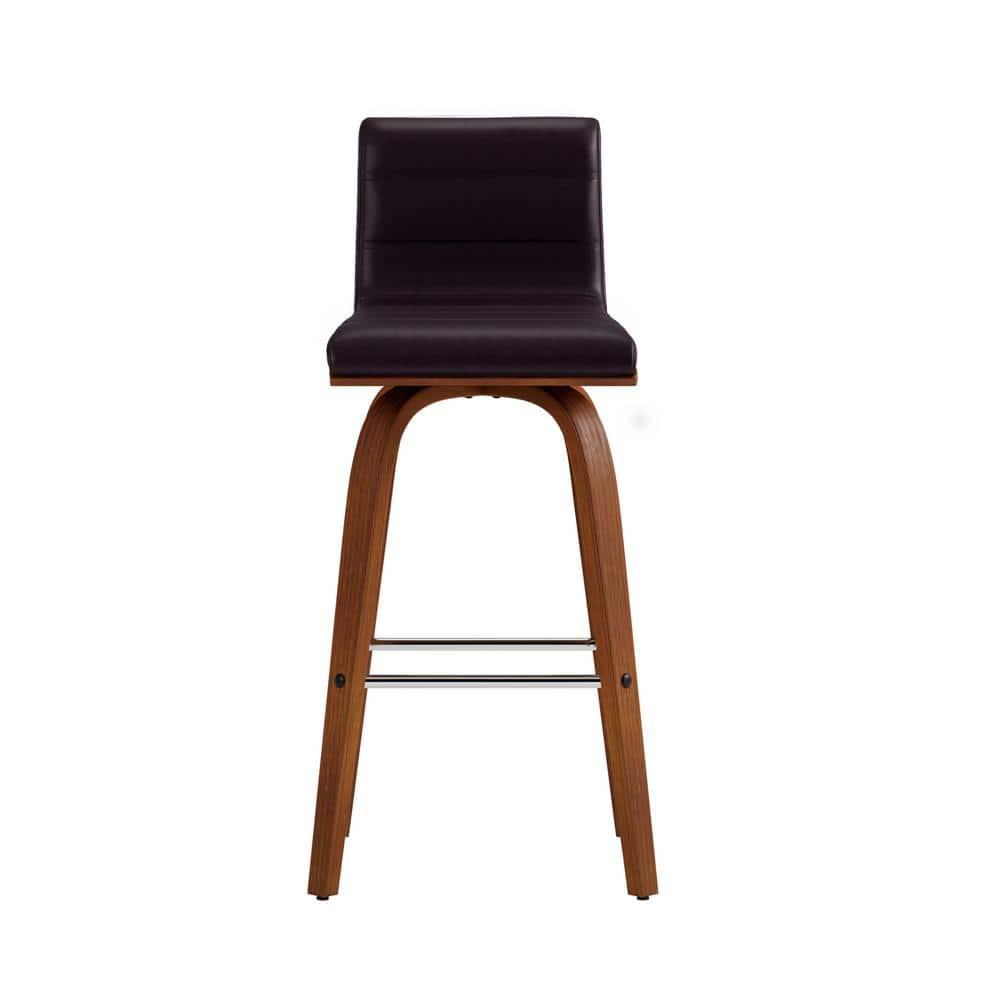 26" Vienna Faux Leather Counter Height Barstool - Armen Living