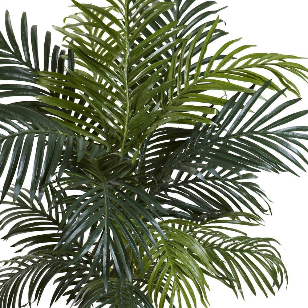 Nearly Natural 4.5-ft Golden Cane Palm with Decorative Container