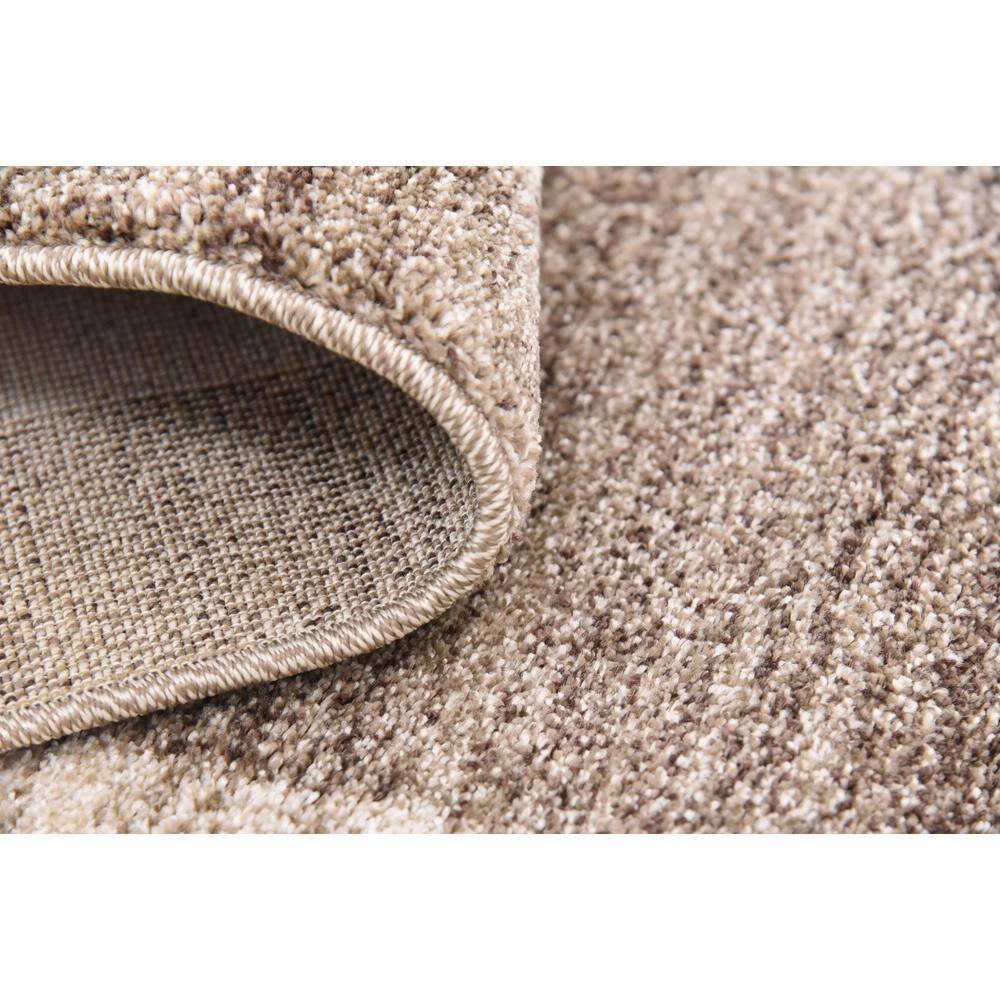 Unique Loom Del Mar Collection Area Rug - Maria (6' 1" x 9' Rectangle Light Brown/Ivory)