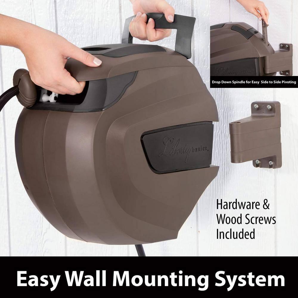 Liberty Garden Plastic Wall Mounted Hose Reel