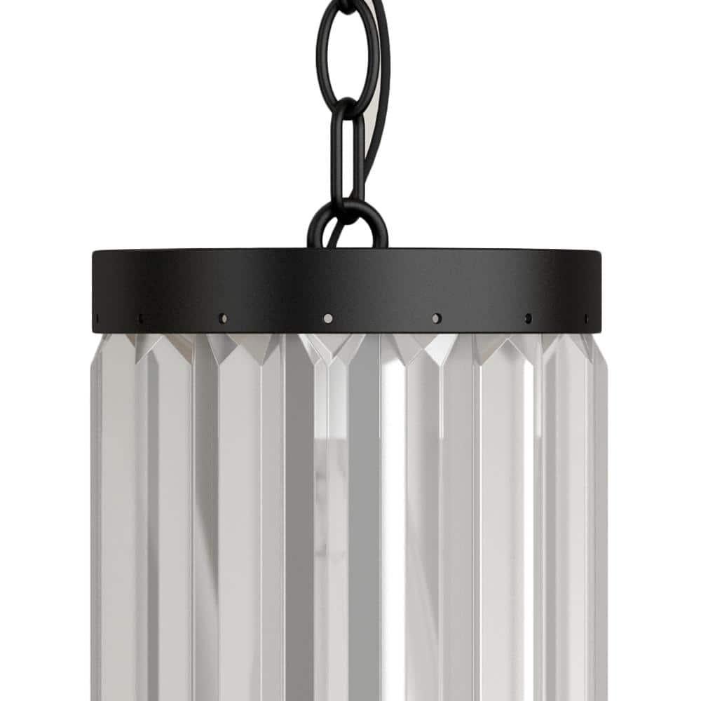 Home Decorators Collection 1-Light Oil-Rubbed Bronze Indoor Glass Mini Pendant