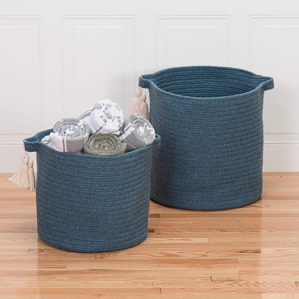Colonial Mills Andorra Basket - Blue 20"x20"x20"