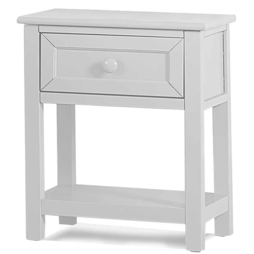 Hillsdale Schoolhouse 4.0 Contemporary Wood Nightstand in White
