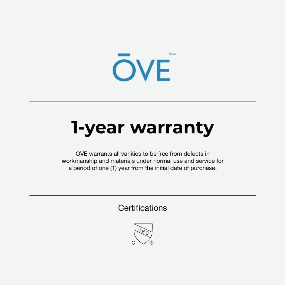 OVE Decors Gabi 36-in Undermount Single Sink Bathroom Vanity with Premium Countertop