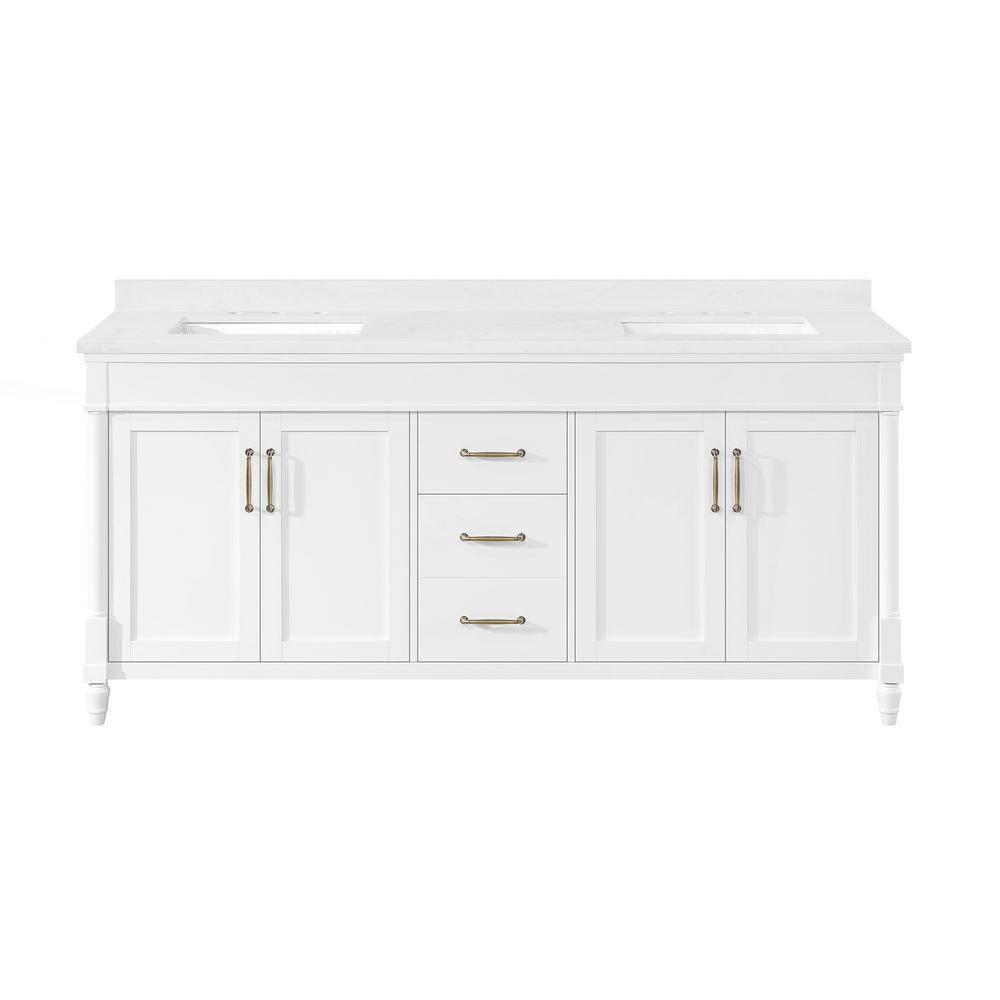 Ove Decors OVE Decors Salisbury 72 in. Double Sink Bathroom Vanity in Pure White