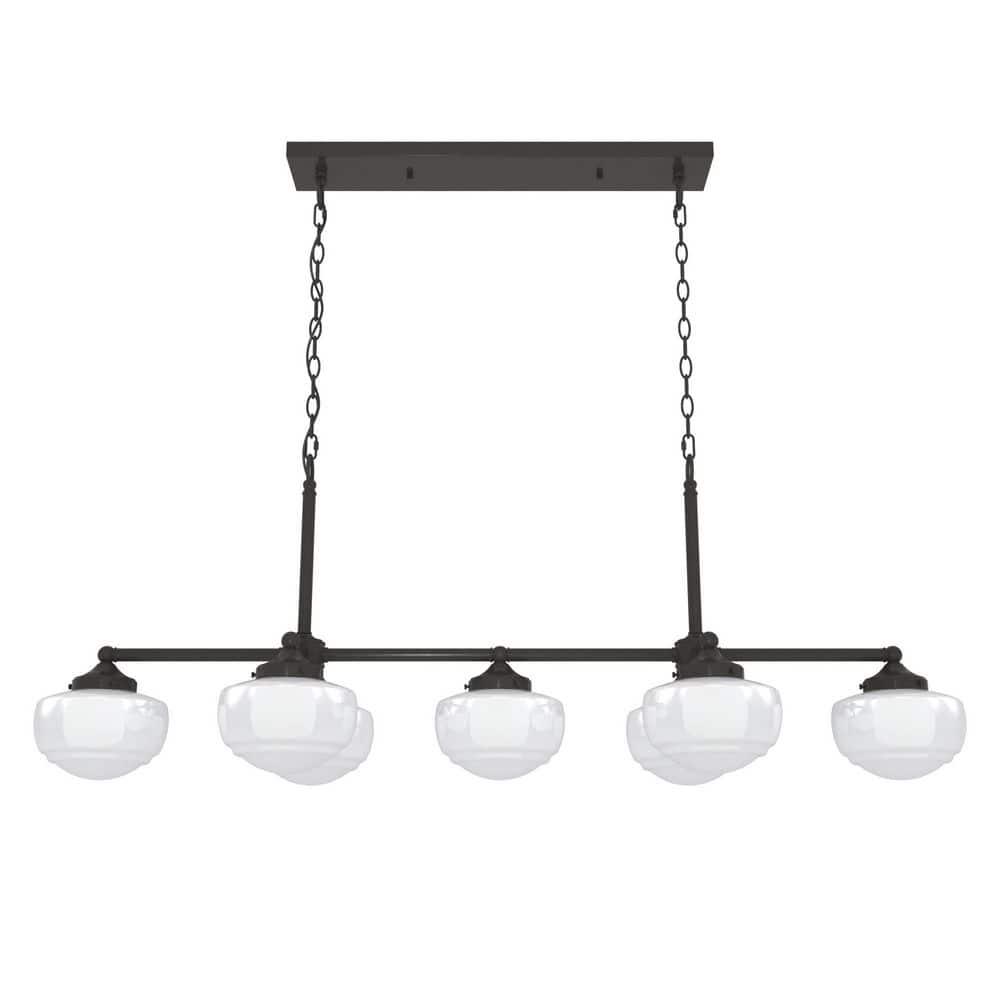 Hunter Saddle Creek 7 Light Linear Chandelier Ceiling Light Fixture