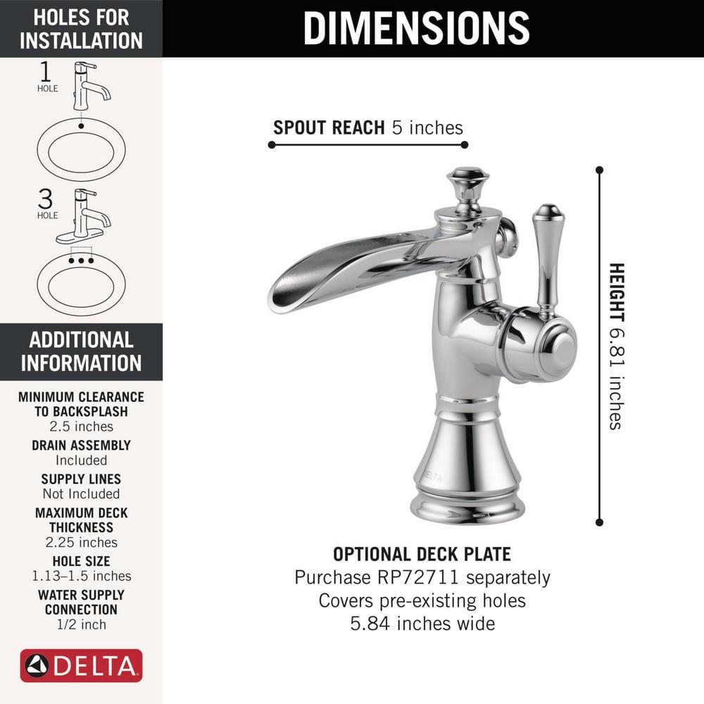 Cassidy™ Single Hole Bathroom Faucet with Drain Assembly