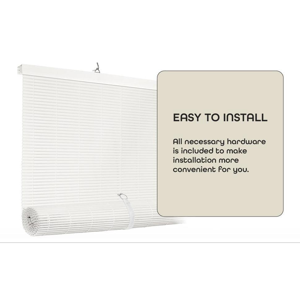 Ergode Cordless Solstice Vinyl Roll-Up Blind 30x72 - White