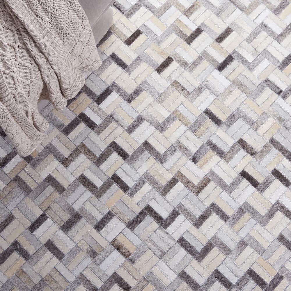 Studio Leather STL235 Power Loomed Area Rug - Black/Grey - 5'x8' - Safavieh.