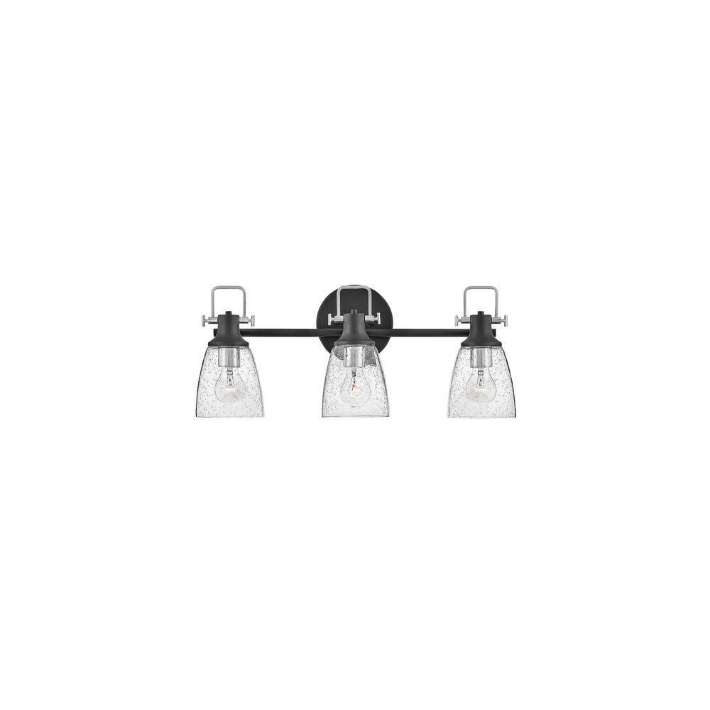 Easton 3-Light Dimmable Black Vanity light