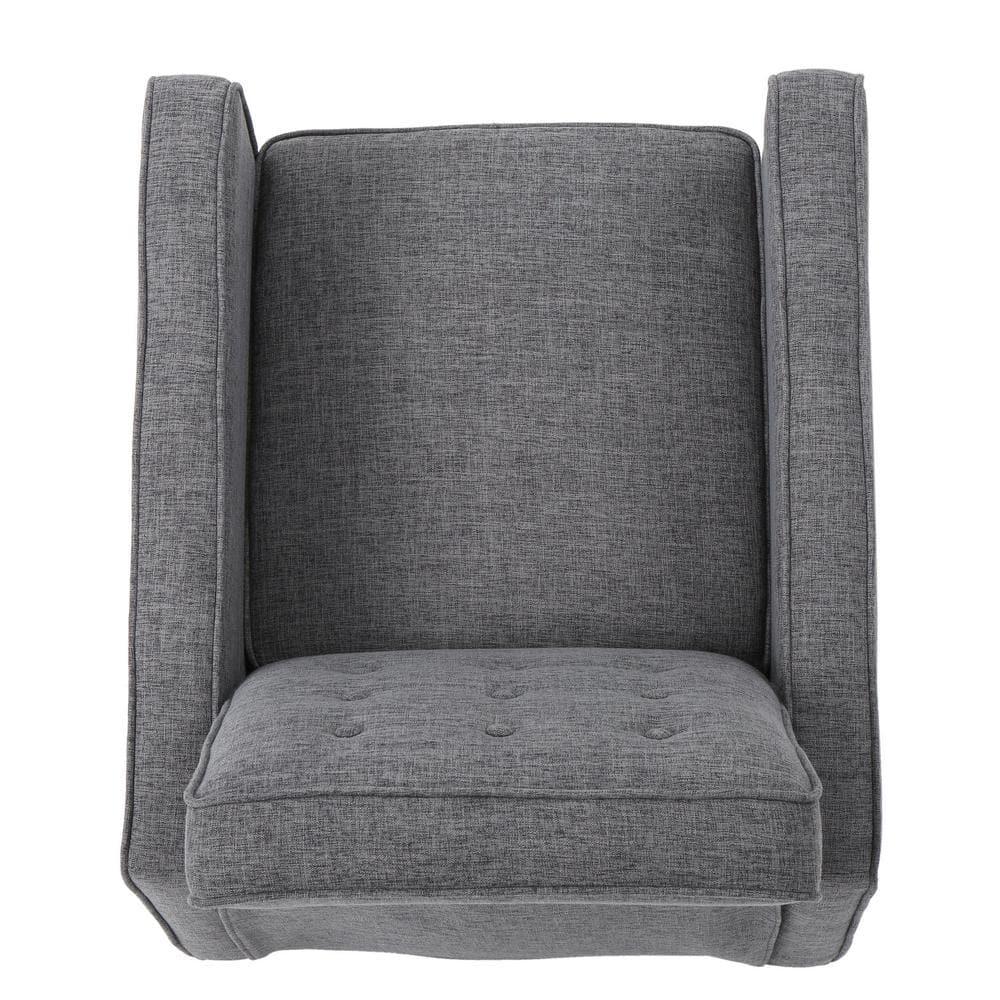 Mervynn Mid-Century Recliner Gray - Christopher Knight Home: Button Tufted, Beech Wood Legs