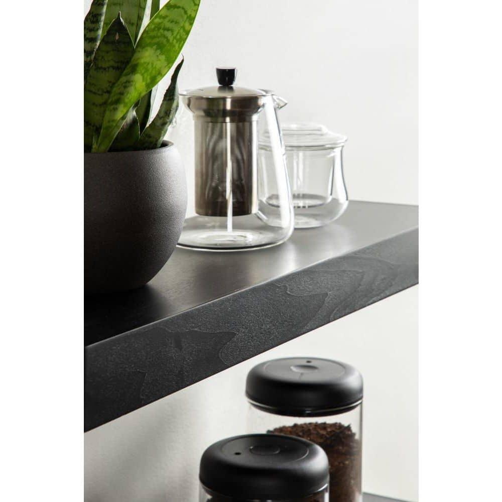2pc 24" Havlock Wood Shelf Set Black - Kate & Laurel All Things Decor: Solid Wood, Easy Wall Mount