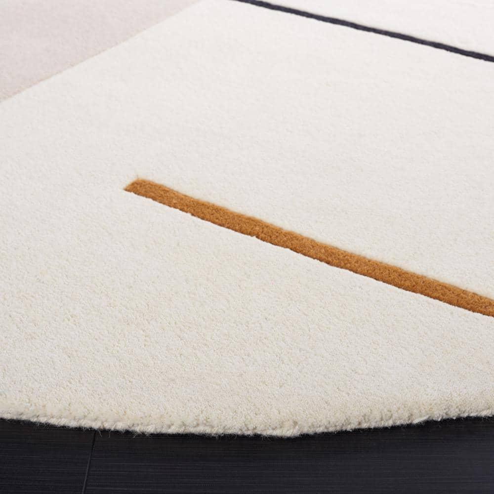 Fifth Avenue FTV110 Hand Tufted Area Rug - Ivory/Black - 3' round - Safavieh.