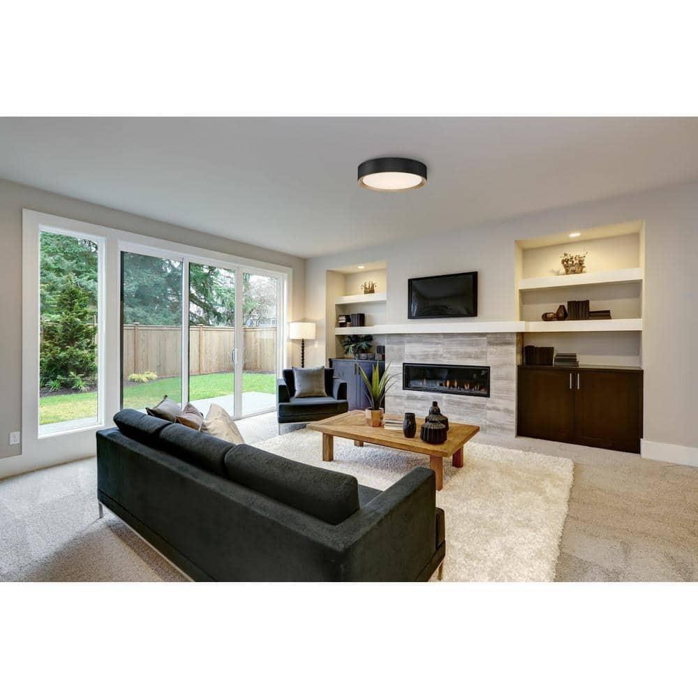 Access Lighting Malaga 1 - Light Flush Mount in  Matte Black