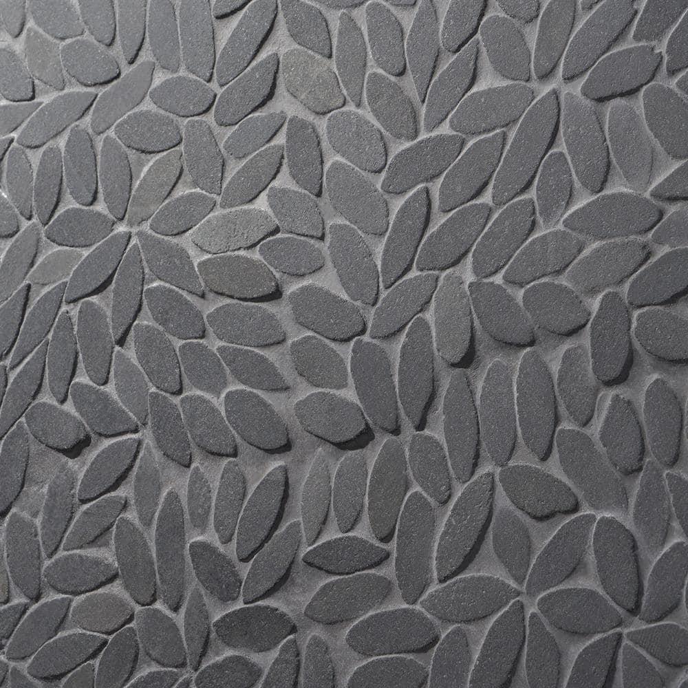 Picturesque Flower 11.81 in. x 11.81 in. Natural Stone Floor and Wall Mosaic Tile (0.97 Sq. Ft. / Each)