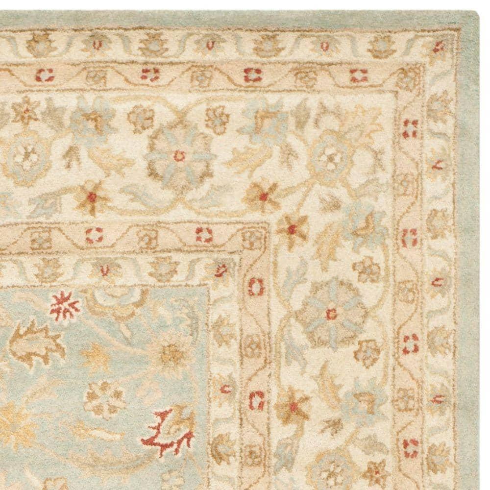 Antiquity AT822 Hand Tufted Area Rug - Grey Blue/Beige - 8'x10' - Safavieh.