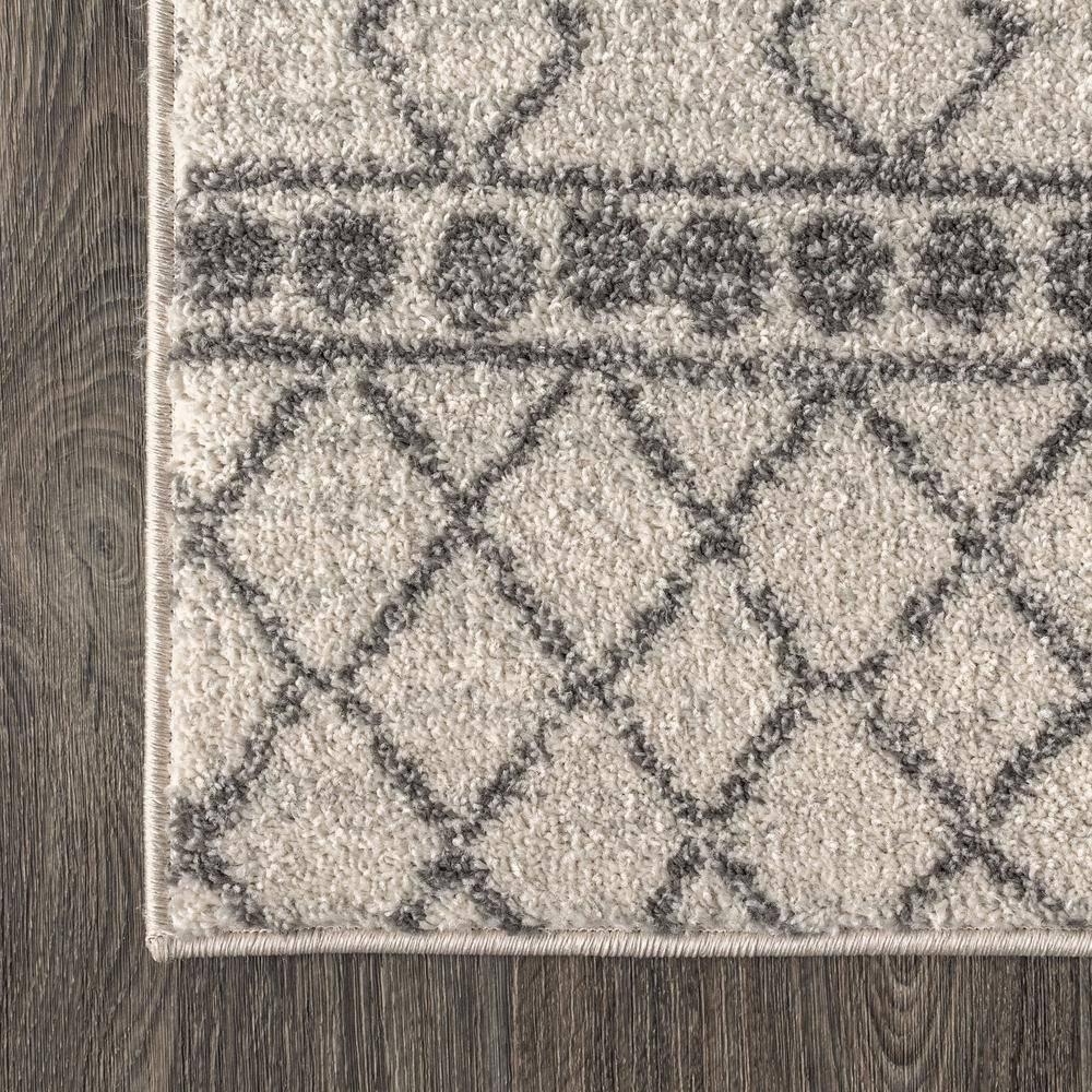 8'x10' Izil Moroccan Beni Souk Area Rug, Cream/Gray - JONATHAN Y