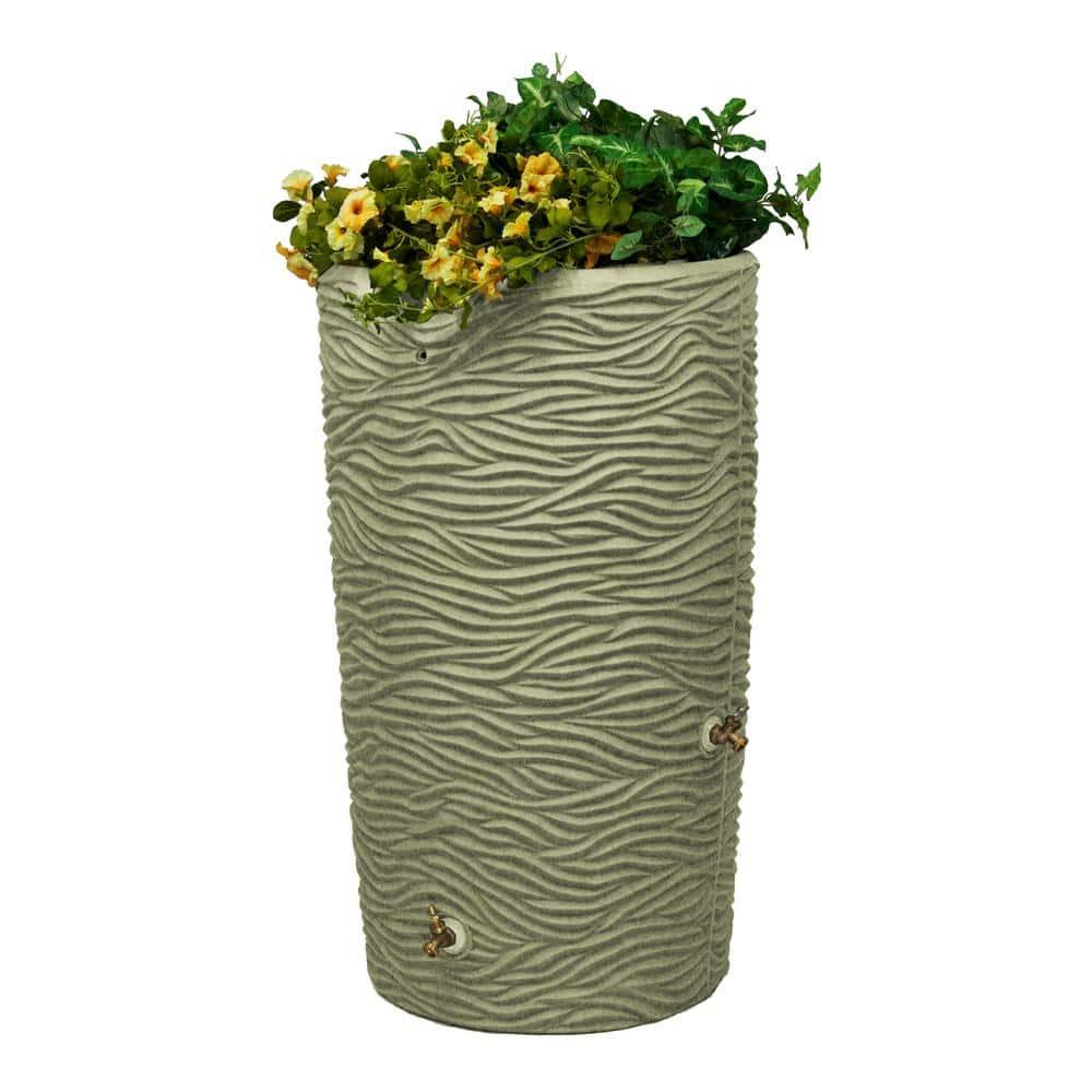 Loon Peak® Loon Peak® 65 Gallons Plastic Drainable Planter Rain Barrel
