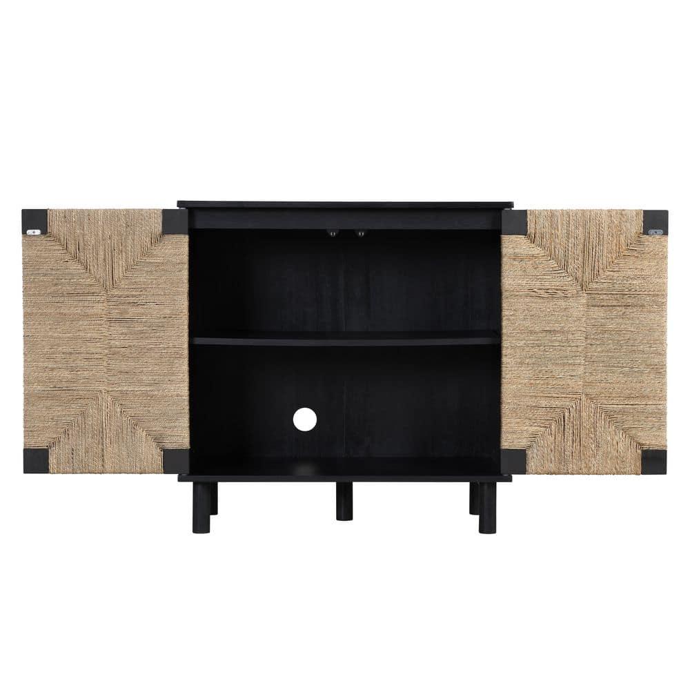 Shellie 31.4'' Tall Solid Wood 2 - Door Accent Cabinet