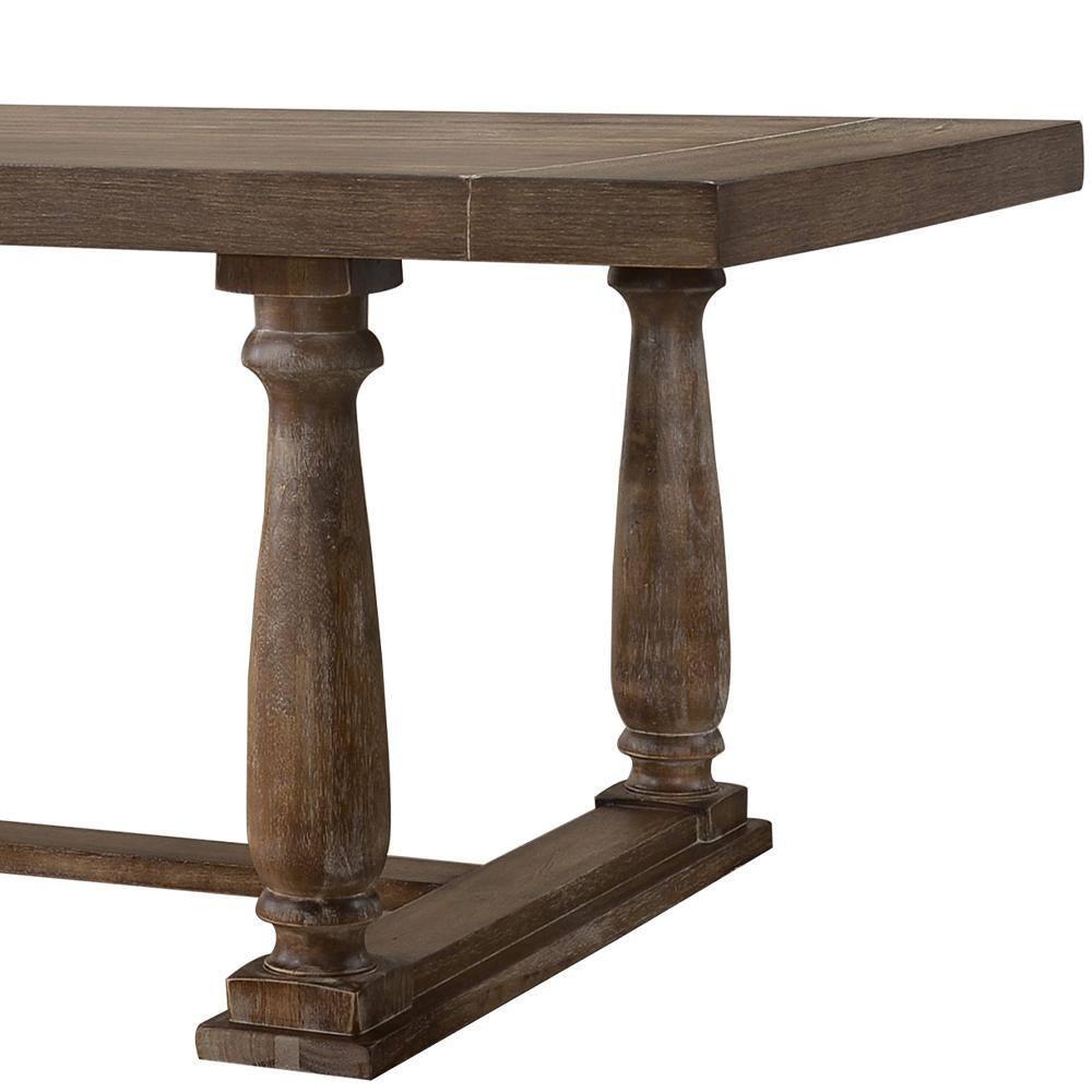 Rectangular Bernard Dining Table - Weathered Oak